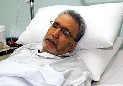 عبد الباسط المقرحي أثناء معاناته الصحية-لقطة أرشيفية